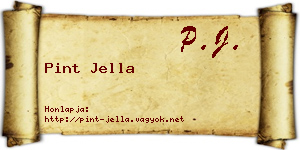 Pint Jella névjegykártya